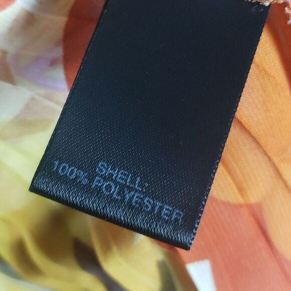 Vintage Avenue Orange Tank Blouse and Button Down Top - Picture 6 of 7